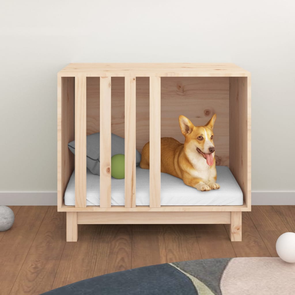 Vidaxl dog loft 70x50x62 cm pino solido