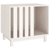 Vidaxl Hund Loft 70x50x62 cm Festkiefer weiß