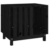 Vidaxl Dog Loft 70x50x62 cm Solid Pine Black