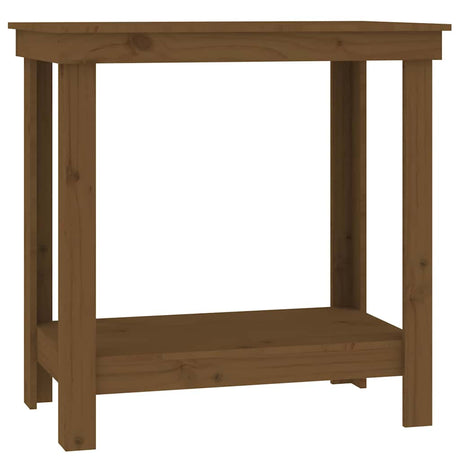 Vidaxx Werkbank 80x50x80 cm massives Kiefernholz honigbraun