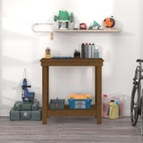 Vidaxx Werkbank 80x50x80 cm massives Kiefernholz honigbraun