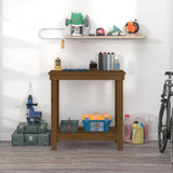 Vidaxx Werkbank 80x50x80 cm massives Kiefernholz honigbraun