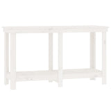 Vidaxx Werkbank 140x50x80 cm massives Kiefernholz weiß