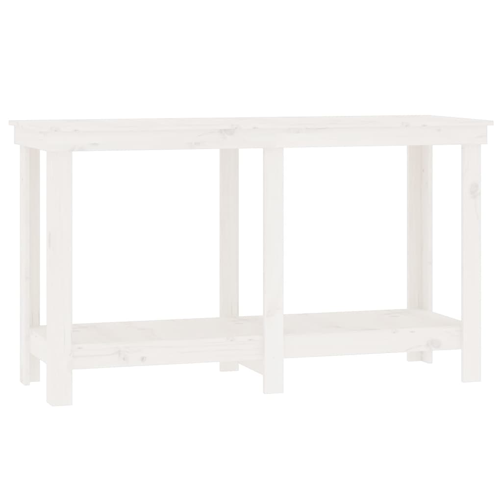 Vidaxl Workbench 140x50x80 cm Solid pine white