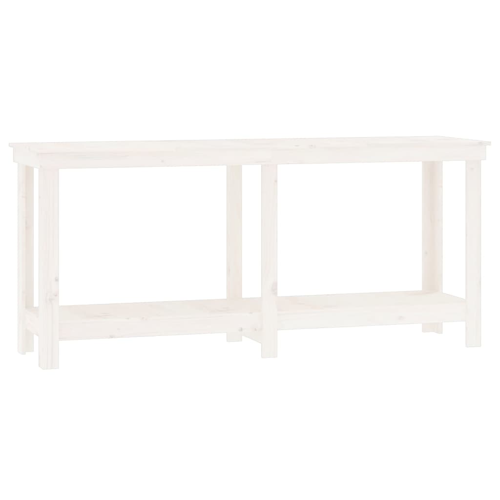 Vidaxl Workbench 180x50x80 cm Solid Pine White