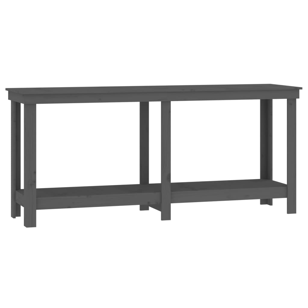 Vidaxl Workbench 180x50x80 cm en pin solide gris