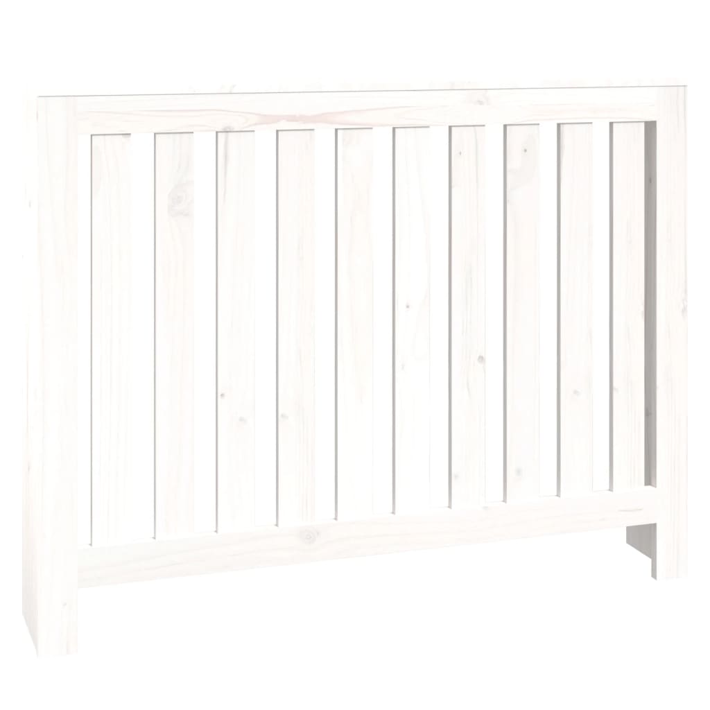 Construction de radiotorom vidaxl 108.5x19x84 cm Pine solide blanc