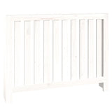 Vidaxl Radiatorom construction 108.5x19x84 cm Solid pine white white