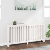 Vidaxl Radiatorom Construction 169x19x84 cm Solid Pine White White