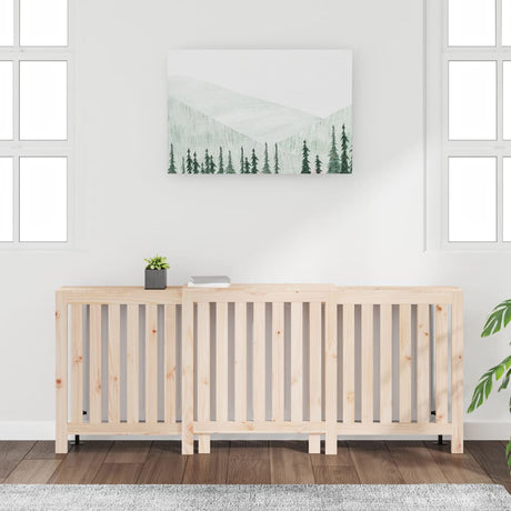 Vidaxx Heizkörperverkleidung 210x21x85 cm massives Kiefernholz