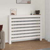 Construction de radiotorom vidaxl 108.5x19x84 cm Pine solide blanc