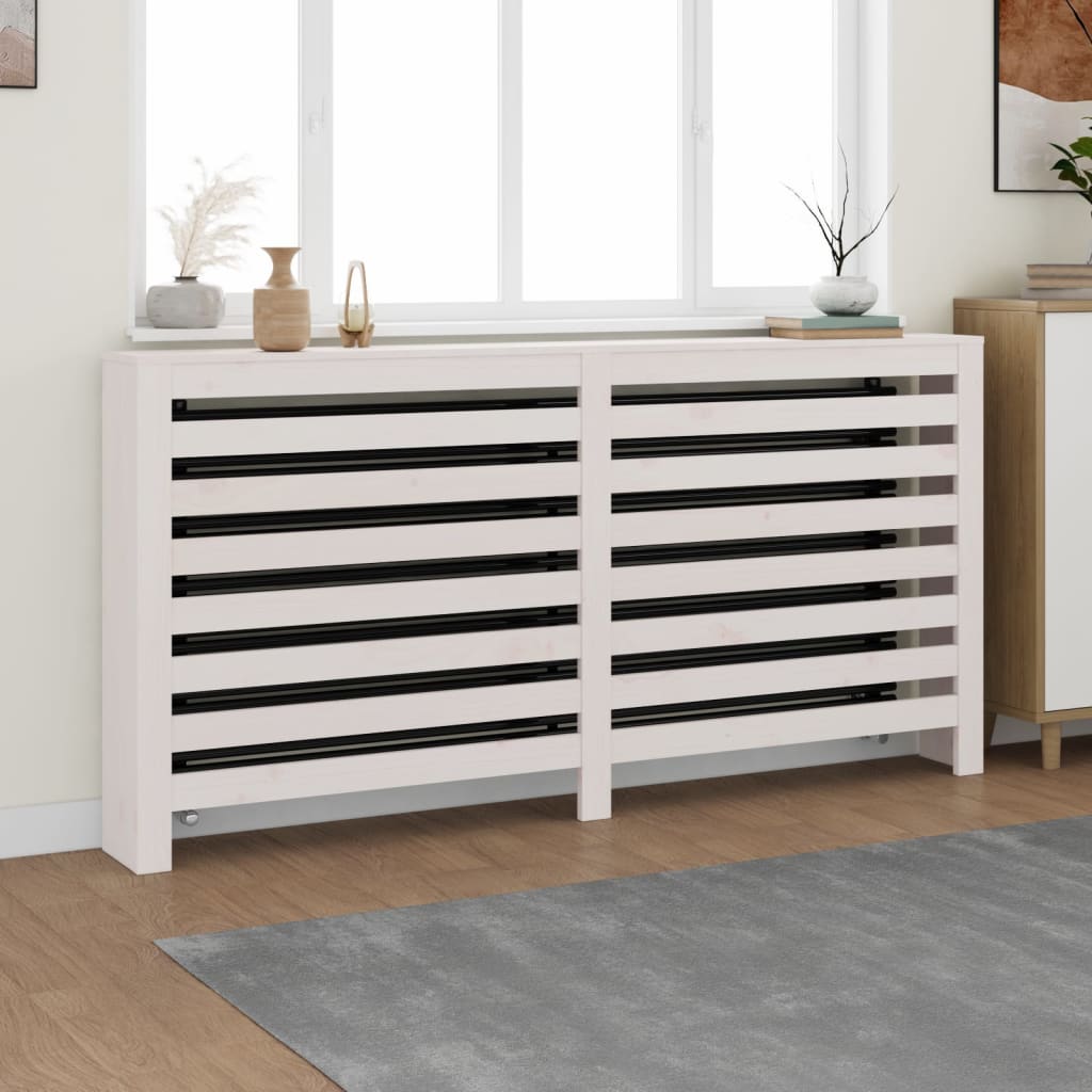 Vidaxl Radiatorom Construction 169x19x84 cm Pine bianco bianco bianco