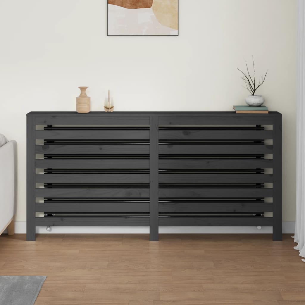 Vidaxl Radiatorom Construction 169x19x84 cm Grigio in pino solido