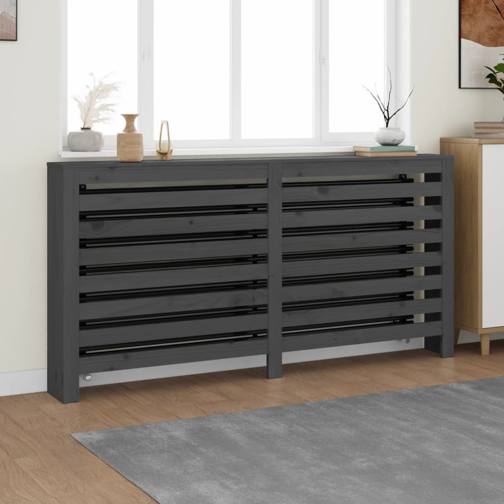 Vidaxl Radiatorom Construction 169x19x84 cm Grigio in pino solido