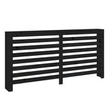 Construction de radiatorom vidaxl 169x19x84 cm Bois de pin solide noir