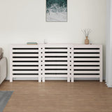 Vidaxl Radiatorom construction 210x21x85 cm Solid pine white white