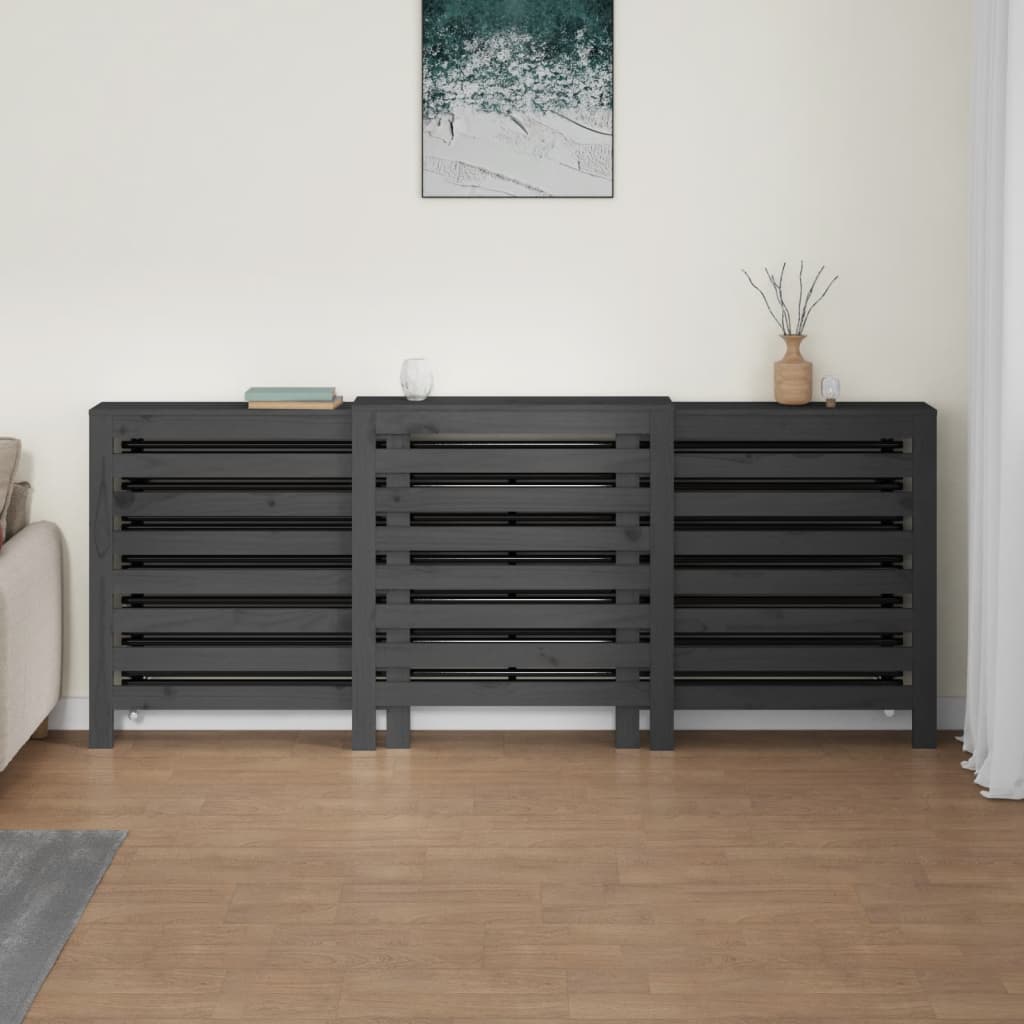 Vidaxl RadiatorOM Construction 210x21x85 cm trdna borov siva