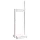 Vidaxl Houtblock Holder 33.5x30x110 cm Solid Pine White