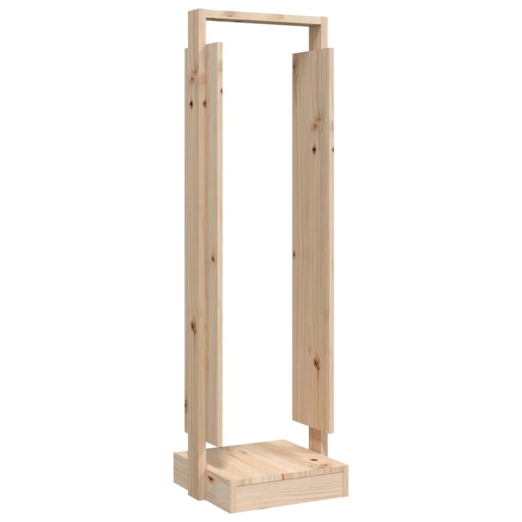 Vidaxxl Holzhalter 33,5x30x110 cm massives Kiefernholz