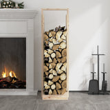 Vidaxxl Holzhalter 33,5x30x110 cm massives Kiefernholz
