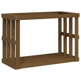 VidaXL Holzscheithalter 108x52x74 cm massives Kiefernholz honigbraun