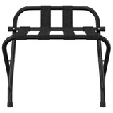 VIDAXL -Gepäckträger mit Rückenlehne 56x39x52 cm schwarz