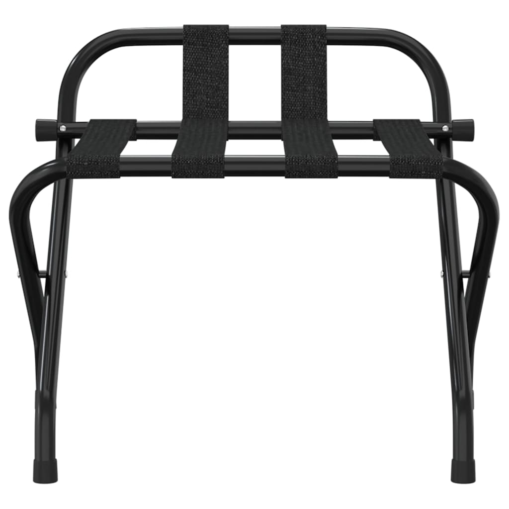 Rastrelliere vidaxl con schienale 56x39x52 cm nero