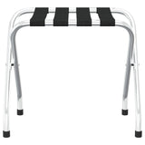 Vidaxl Luggage rack 56x40x49 cm Black and Silver