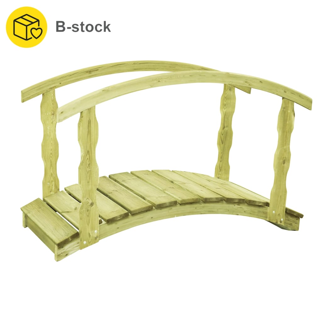 Vidaxl B-Stock Tuinbrug 170x74x105 cm Impregnated solid pine