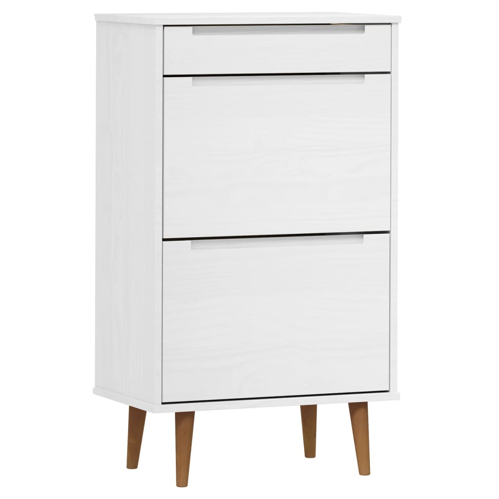 VidaXL shoe cabinet Molde 59.5x35x103 cm Solid pine