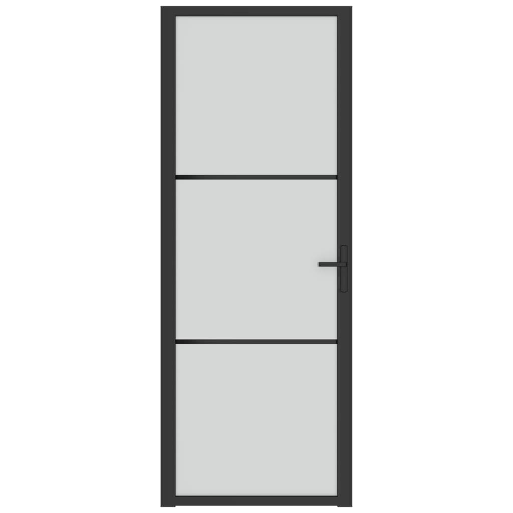 Vidaxl inner door 76x201.5 cm Matt glass and aluminum black