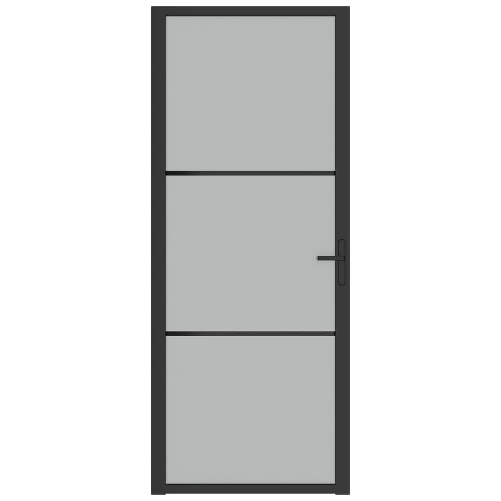 Vidaxl inner door 83x201.5 cm Matt glass and aluminum black