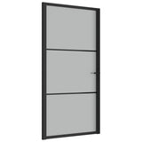 Vidaxl inner door 102.5x201.5 cm Matt glass and aluminum black