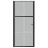 Vidaxl inner door 93x201.5 cm Matt glass and aluminum black