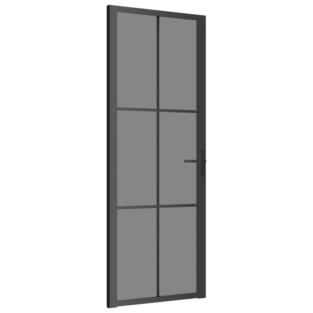 Vidaxl inner door 76x201.5 cm ESG glass and aluminum black