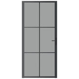 Vidaxl Porta interna 93x201,5 cm ESG Glass e nero in alluminio