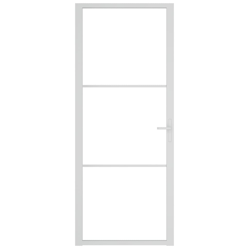 Vidaxl inner door 83x201.5 cm ESG glass and aluminum white