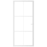Vidaxx Innentür 93x201,5 cm ESG-Glas und Aluminium weiß