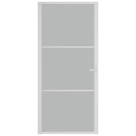 Vidaxx Innentür 93x201,5 cm Milchglas und Aluminium weiß