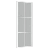 Vidaxl inner door 83x201.5 cm Matt glass and aluminum white