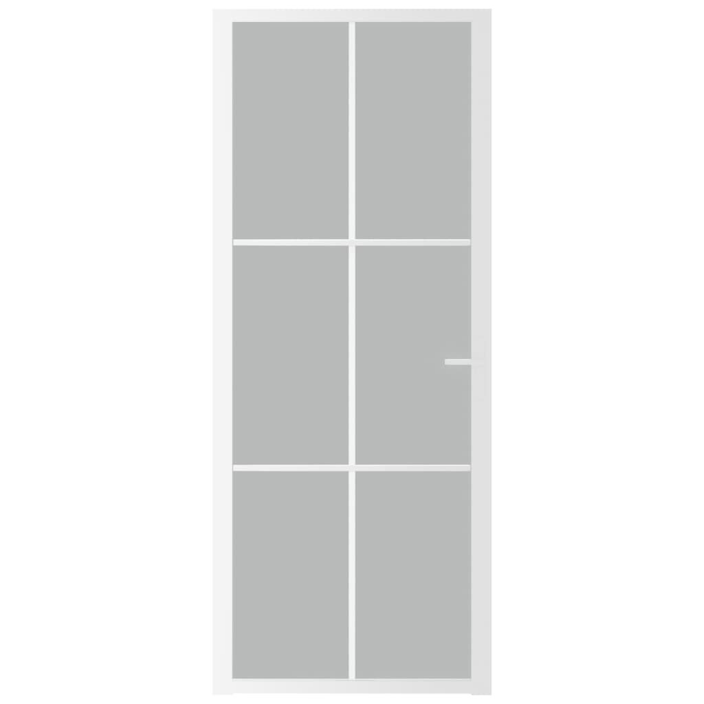 Vidaxl inner door 83x201.5 cm Matt glass and aluminum white