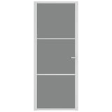 VIDAXL Innenür 83x201,5 cm ESG -Glas und Aluminium weiß