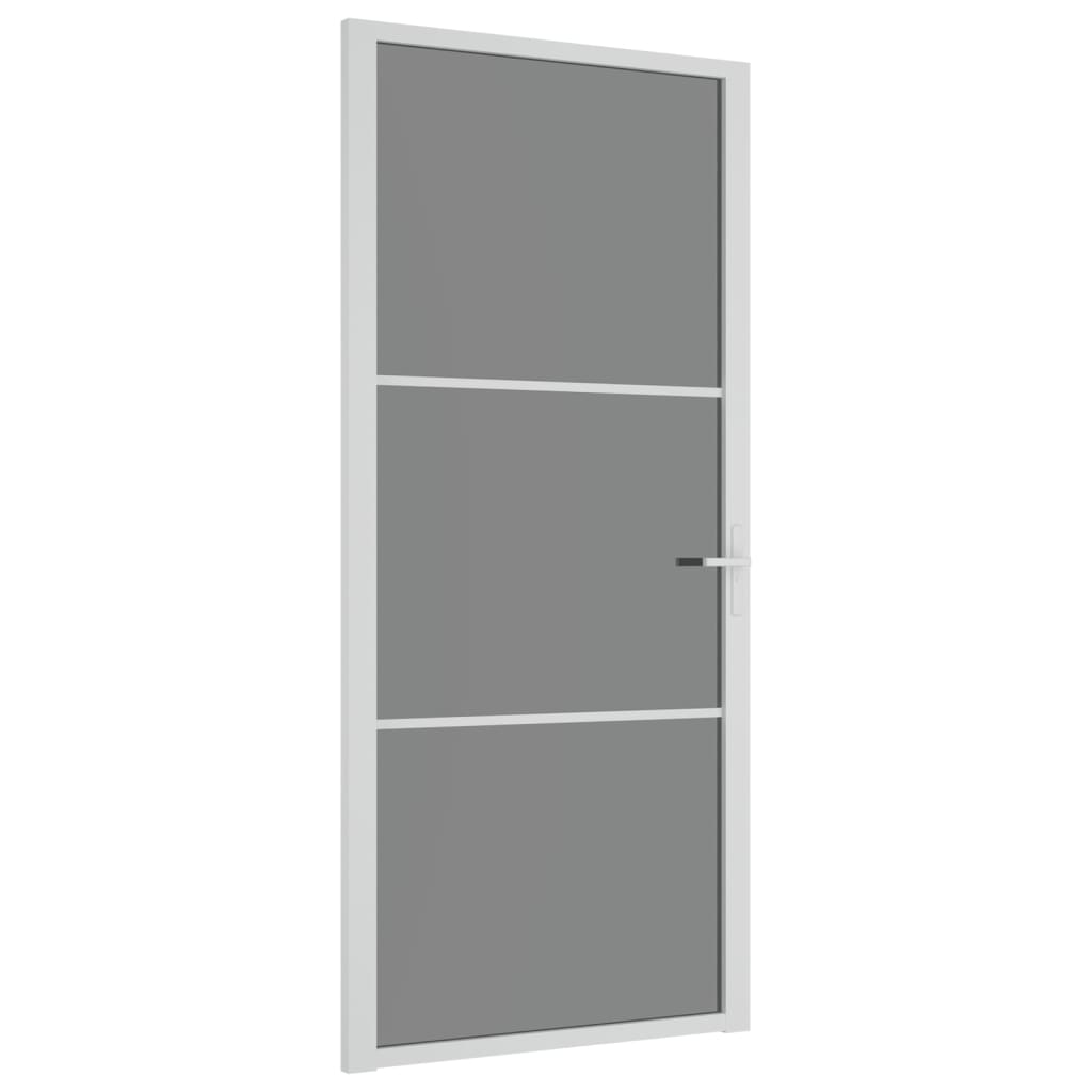 Vidaxl Porta interna 93x201,5 cm ESG Glass e bianco in alluminio