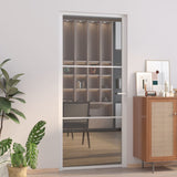 Vidaxl Porta interna 93x201,5 cm ESG Glass e bianco in alluminio