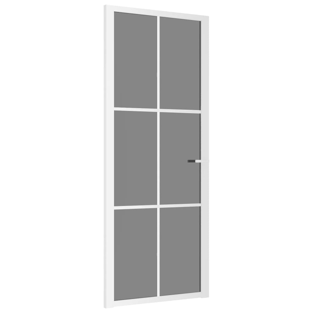 Vidaxl inner door 83x201.5 cm ESG glass and aluminum white