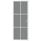 Vidaxl Porta interna 83x201,5 cm ESG Glass e bianco in alluminio