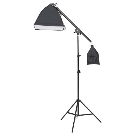 VidaXL Fotostudio-Set mit Beleuchtungsset und Hintergrundleinwand