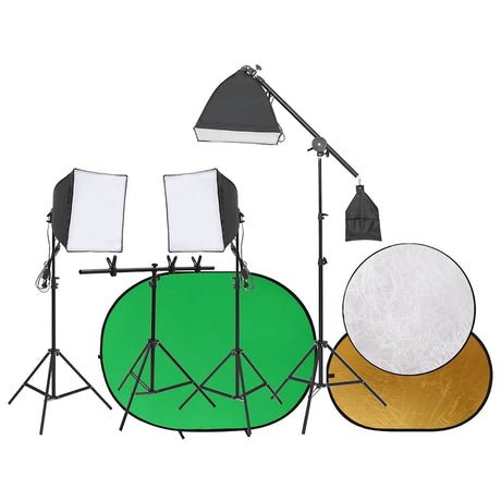 Vidaxl Photo Studio Set mit Lichtsatz, Hintergrundbildschirm und Reflektor