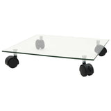 VidaXL Pflanzenrollen 4 Stück quadratisch 35x35 cm Hartglas
