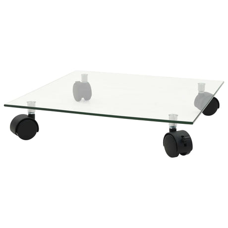 Vidaxx Pflanzenroller 4 Stück quadratisch 35x35 cm Hartglas